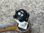 Used Bontrager RXL 31.8x90mm 1 1/8” Threadless White Black Road Gravel Bike 7 Degree-Bicycle Bin