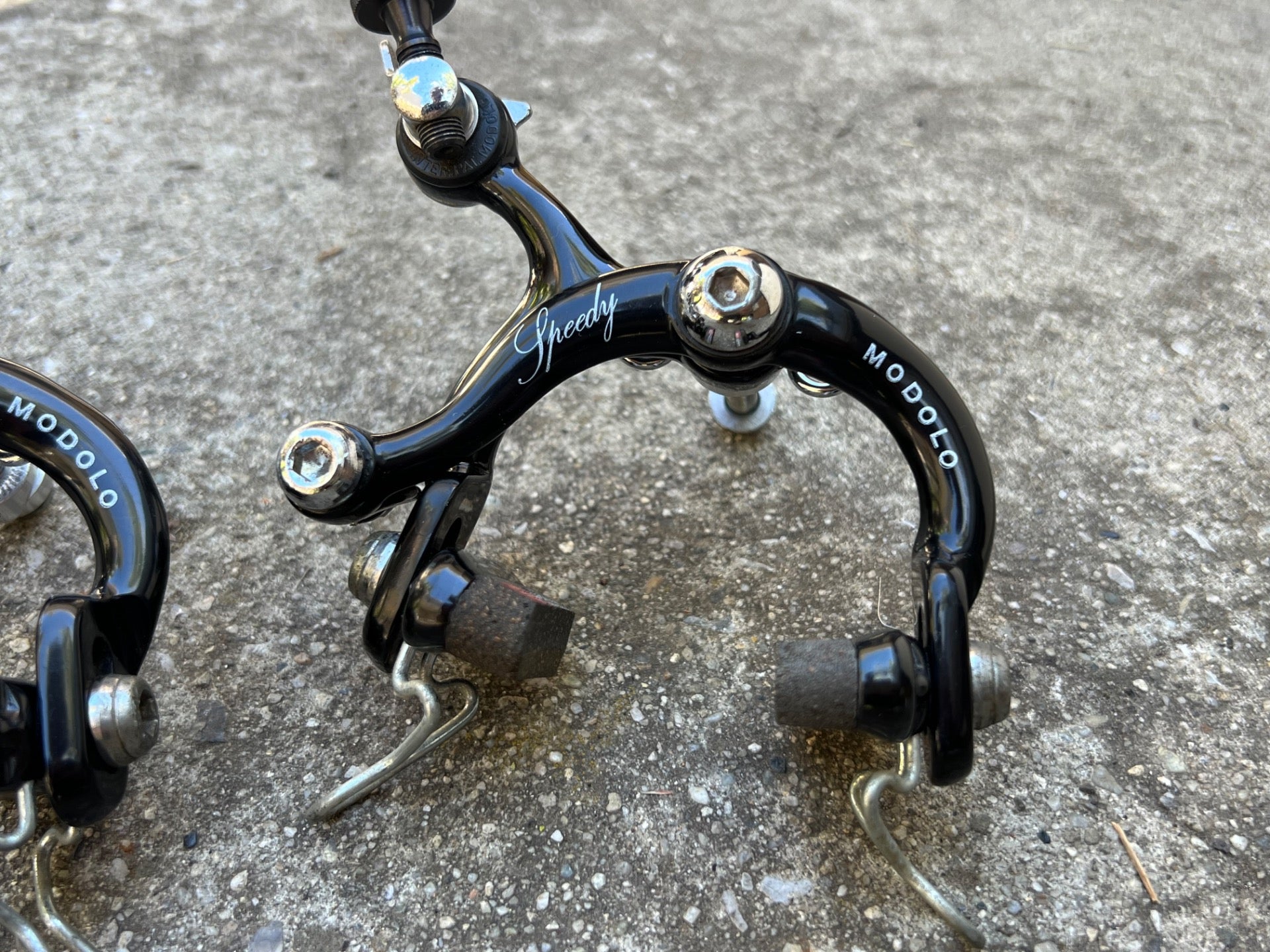 Modolo Speedy Road Bike Rim Brakes Black Front & Rear Vintage Retro - Image 11