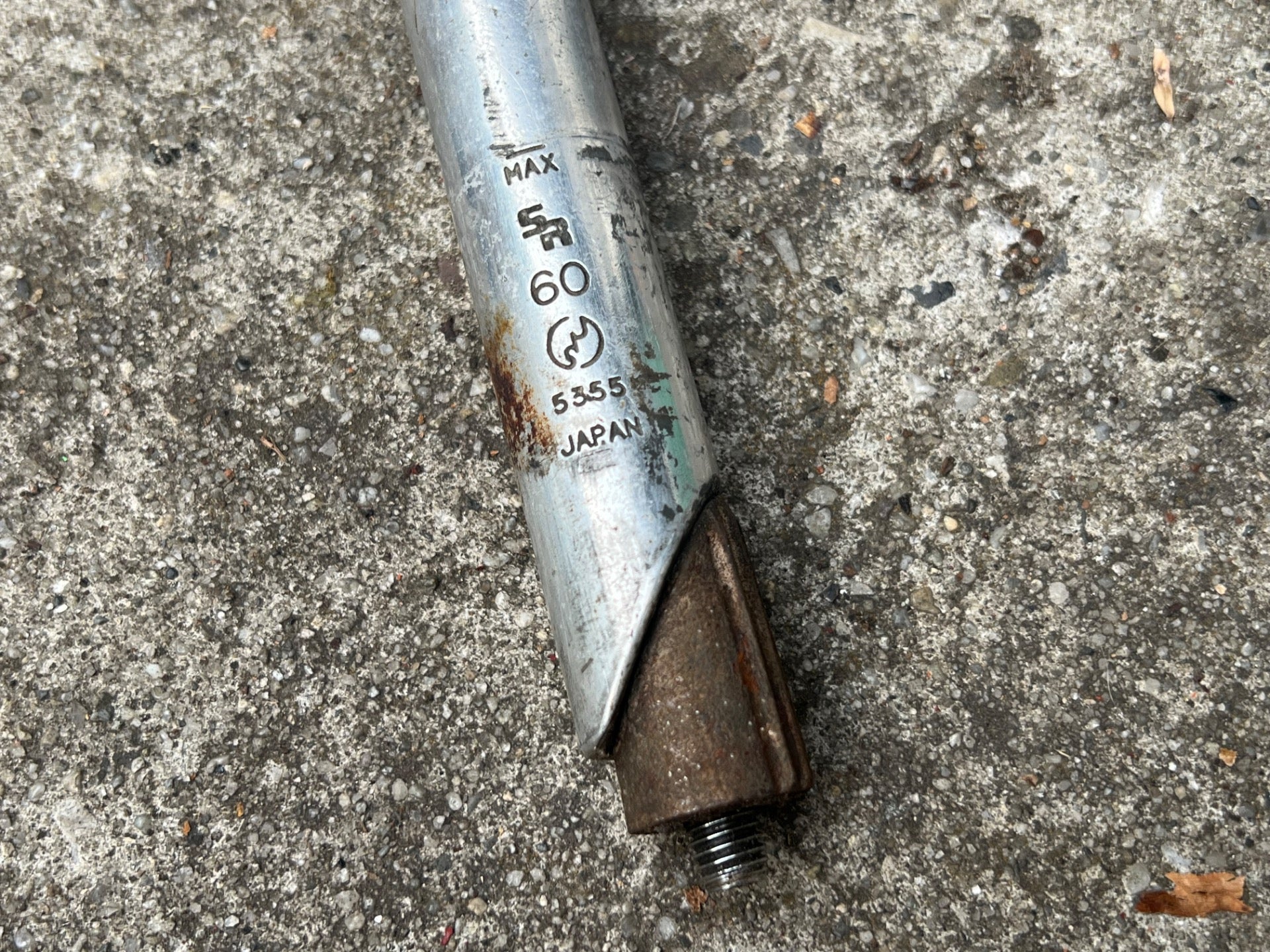 SR Custom 26.0x60mm 1in Quill Stem Vintage Road Bike Gray Silver Drop Retro - Image 6