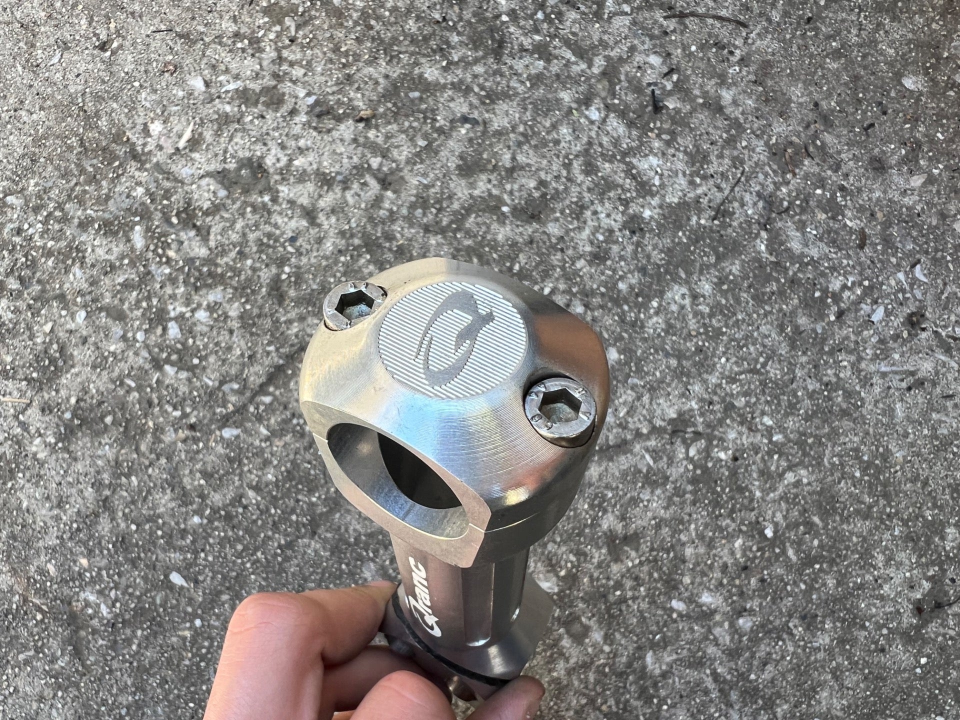 Qranc 125x25.4mm Stem 1 1/8” Threadless Silver Aluminum Vintage MTB Mountain  - Image 7