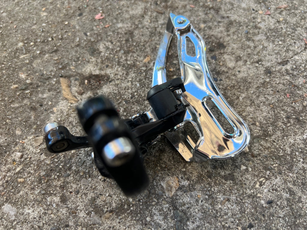 Used Shimano Deore LX FD-M566 31.8 Bottom Pull Front Derailleur Vintage MTB Black-Bicycle Bin