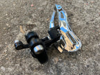 Used Shimano Deore LX FD-M566 31.8 Bottom Pull Front Derailleur Vintage MTB Black-Bicycle Bin
