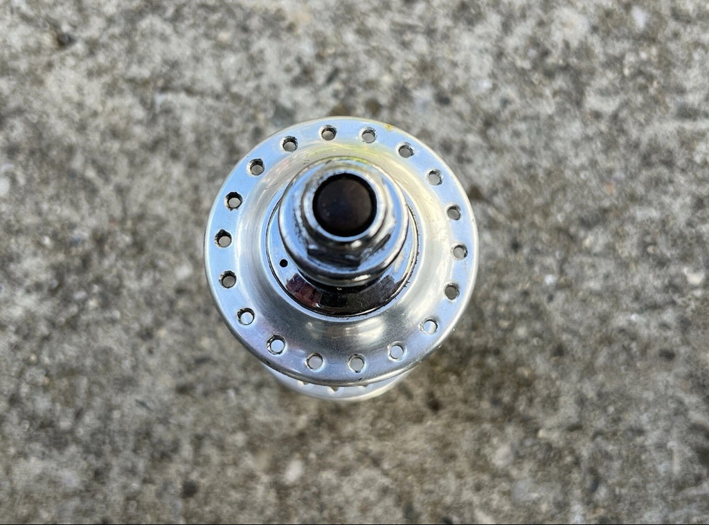 Gipiemme Special Track Hubset 100/120mm 36H Bolt On Axle Vintage Silver Hubs - Image 6