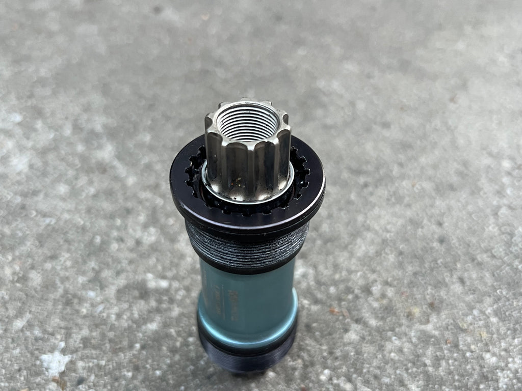 Crankbros Cyan 108mm 68/73mm English Thread Bottom Bracket Road Bike Blue Steel  - Image 6