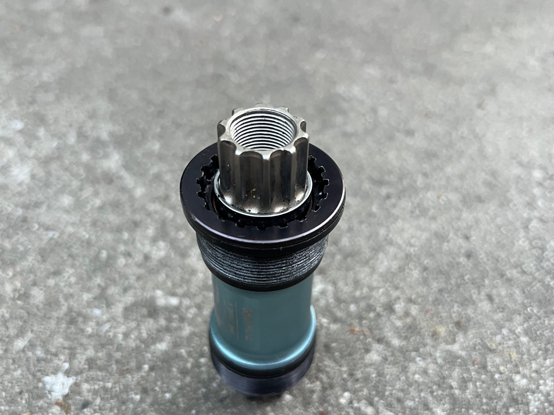 Crankbros Cyan 108mm 68/73mm English Thread Bottom Bracket Road Bike Blue Steel  - Image 6