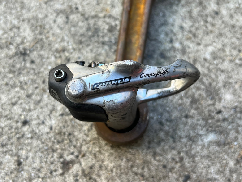 Used Campagnolo Chorus Clipless Pedals Pro Fit Road Gravel Gray Campy Vintage-Bicycle Bin