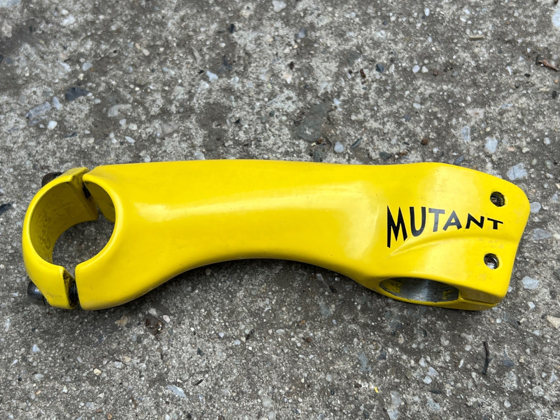 3T Mutant Stem 110x25.4mm 1in Threadless Yellow MTB Mountain Bike Aluminum Retro - Image 9