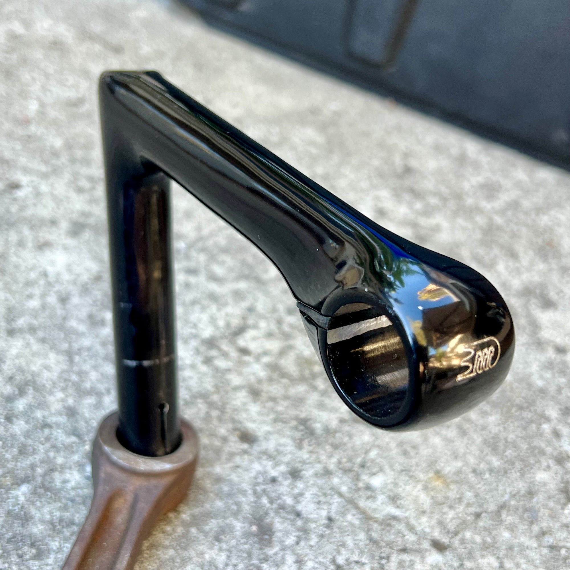 3T 3TTT 26.0x140mm Black Anodized Quill Stem Vintage Road Bike