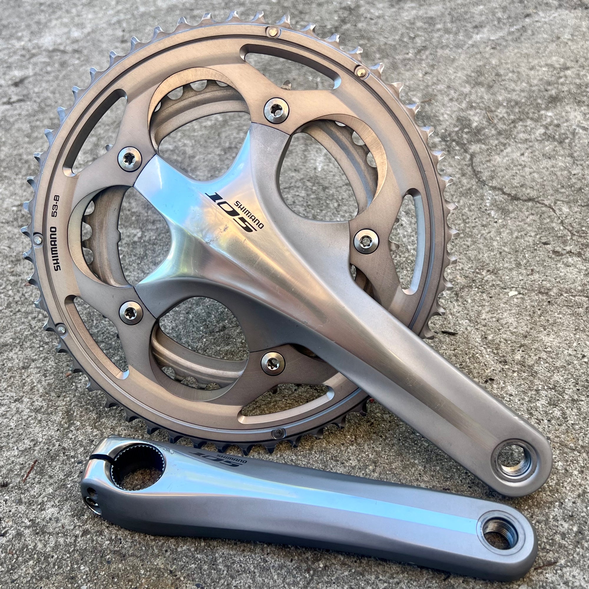 Shimano 105 FC-5700 53-39T 165mm Short Road Double 10 Speed Crankset