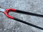 Giant Teschner 1” Threadless 6” Steerer Carbon Fork Orange Black Vintage Road Bike