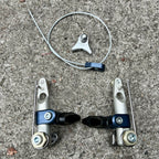 NOS WTB Speedmaster Cantilver Brakes Brake Set Vintage MTB Silver Blue