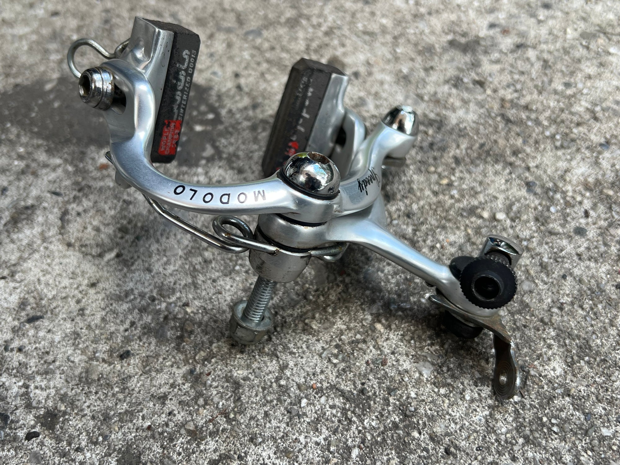 Modolo Competition Side Pull Brake Set Vintage Road Bike Silver Retro Caliper Brakes