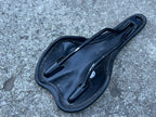 Selle Italia 275x130mm Black Saddle Road Mountain Bike Gravel Black Steel Rails