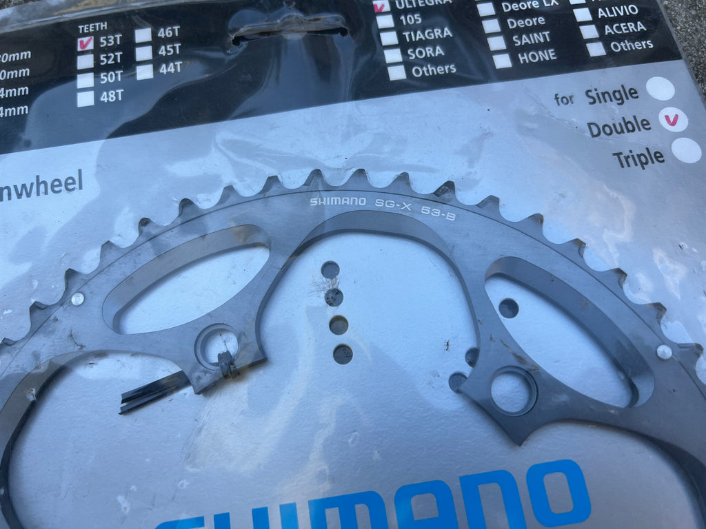 NEW NOS Shimano Ultegra FC-6600 53T 130 BCD SG-X Big Double Chainring