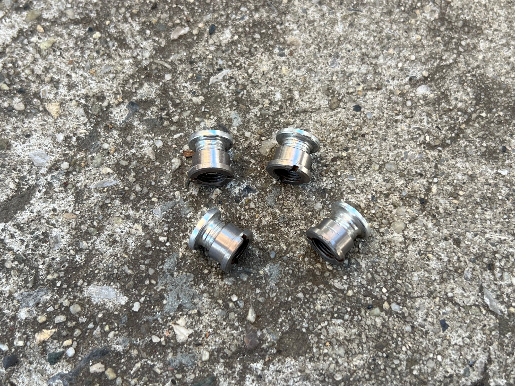 Shimano XTR Aluminum Chainring Bolts and Nuts 4 Bolt Vintage MTB Mountain