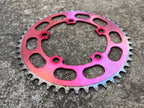 Sugino BMX 110 BCD 5 Bolt 48T Red Anodized Chainring 3/32” Vintage OG