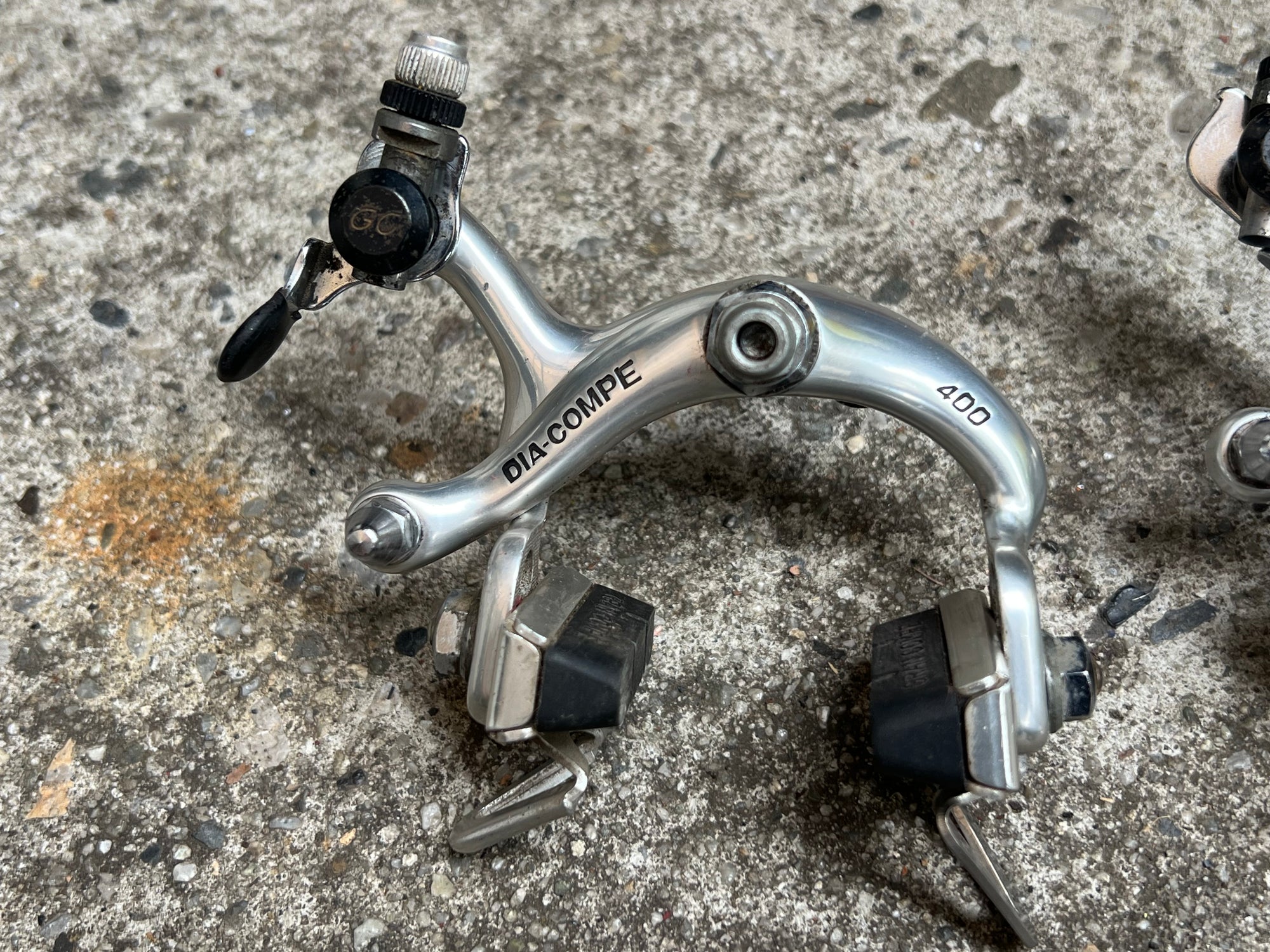 Dia Compe 400 Side Pull Brake Set Vintage Road Bike Silver Gravel Touring Retro Brakes