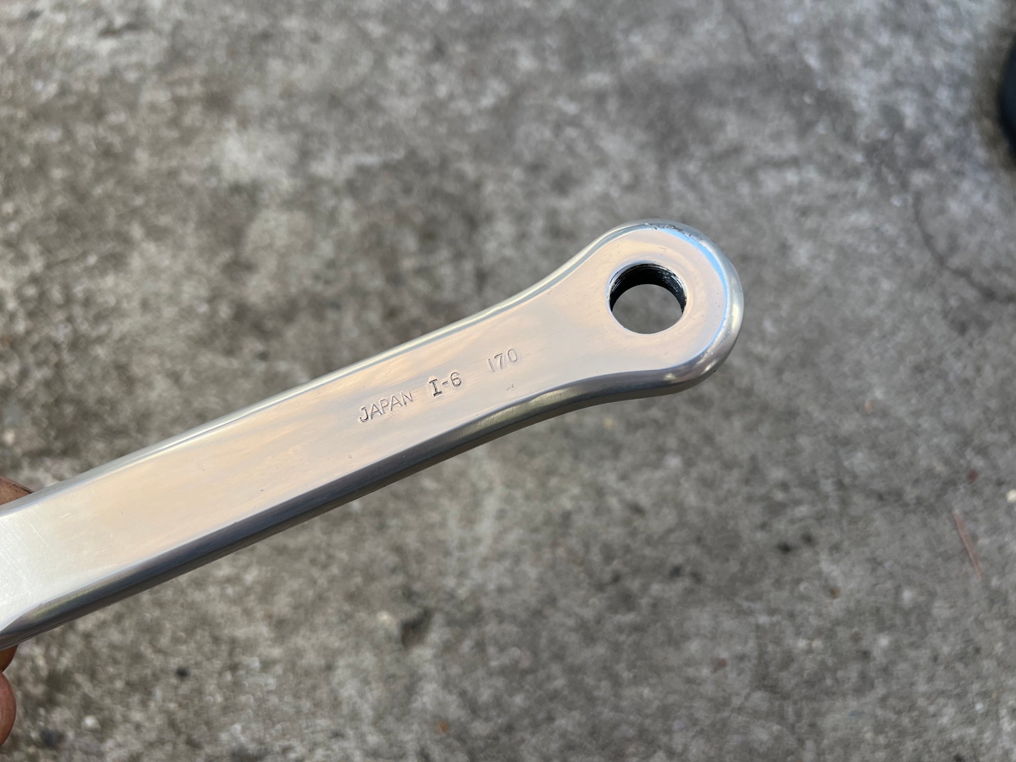 Sugino Super Mighty 170mm Non Drive Side Left Crank Arm Silver Road Bike