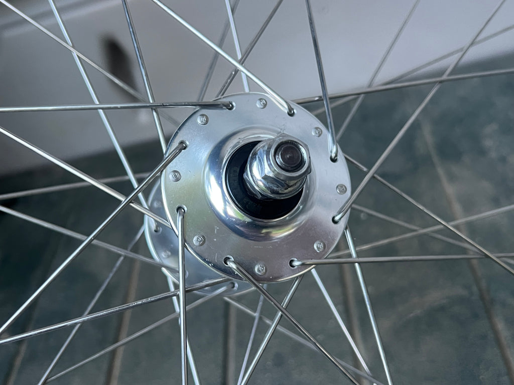 Miche Track Wheelset 100/120mm 700c Clincher Vintage Silver Fixed Gear High Flange 7