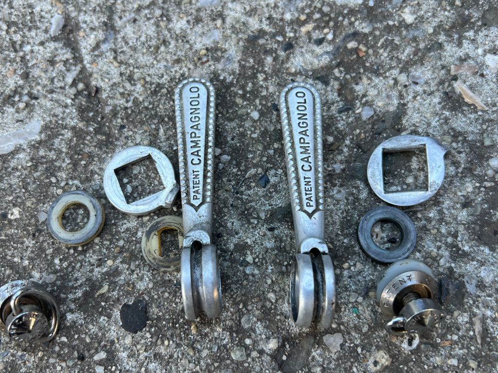 Campagnolo Downtube Friction Shifters Vintage Road Bike Silver Gray