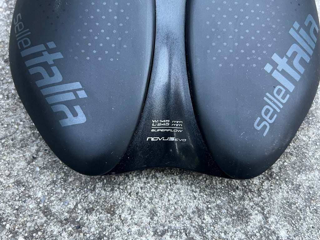 Selle Italia Novus EVO Boost Saddle 145x245mm Wide Carbon Titanium idmatch L3