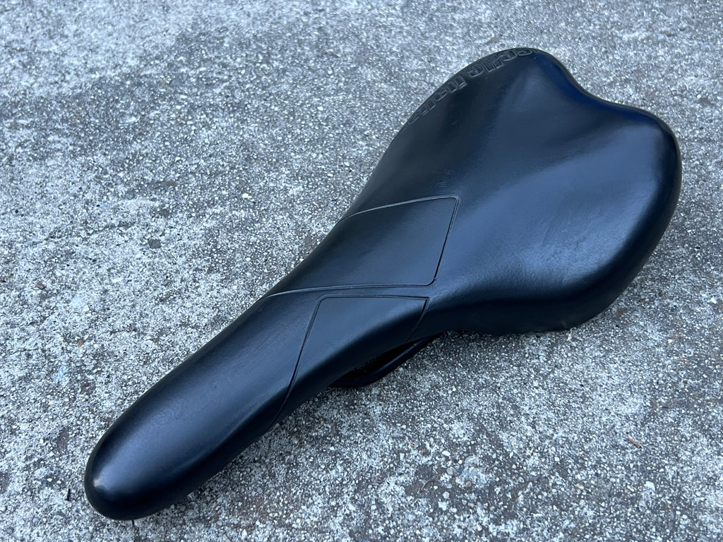 Selle Italia 275x130mm Black Saddle Road Mountain Bike Gravel Black Steel Rails