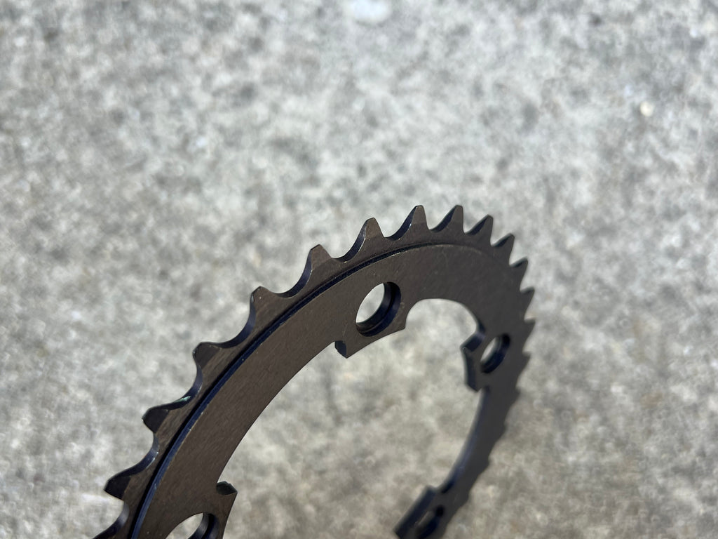 NOS QBP 94 BCD 32T 5 Bolt Black Chainring Engagement Ring Vintage MTB