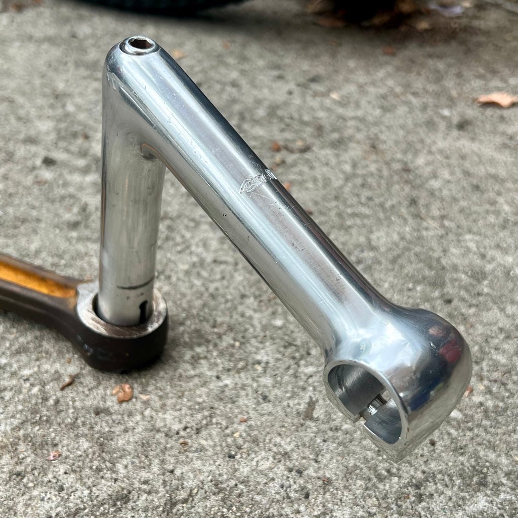 Cinelli 1A 26.4x130mm 1” Road Silver Drop Vintage Road Quill Stem