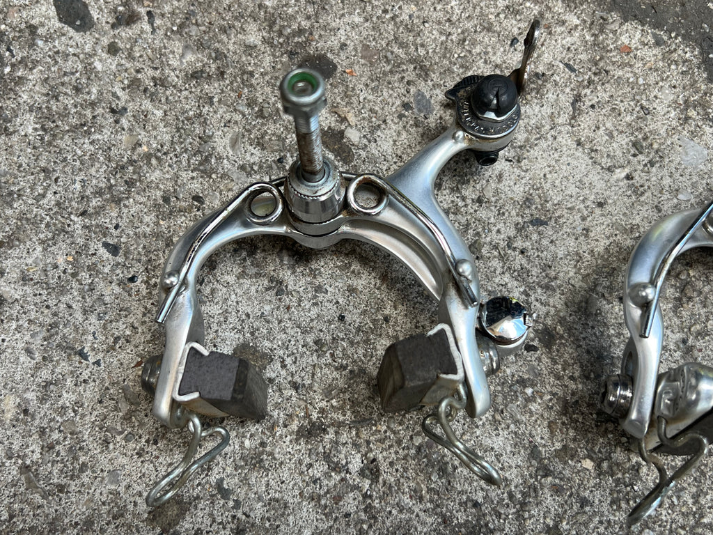 Modolo Competition Side Pull Brake Set Vintage Road Bike Silver Retro Caliper Brakes