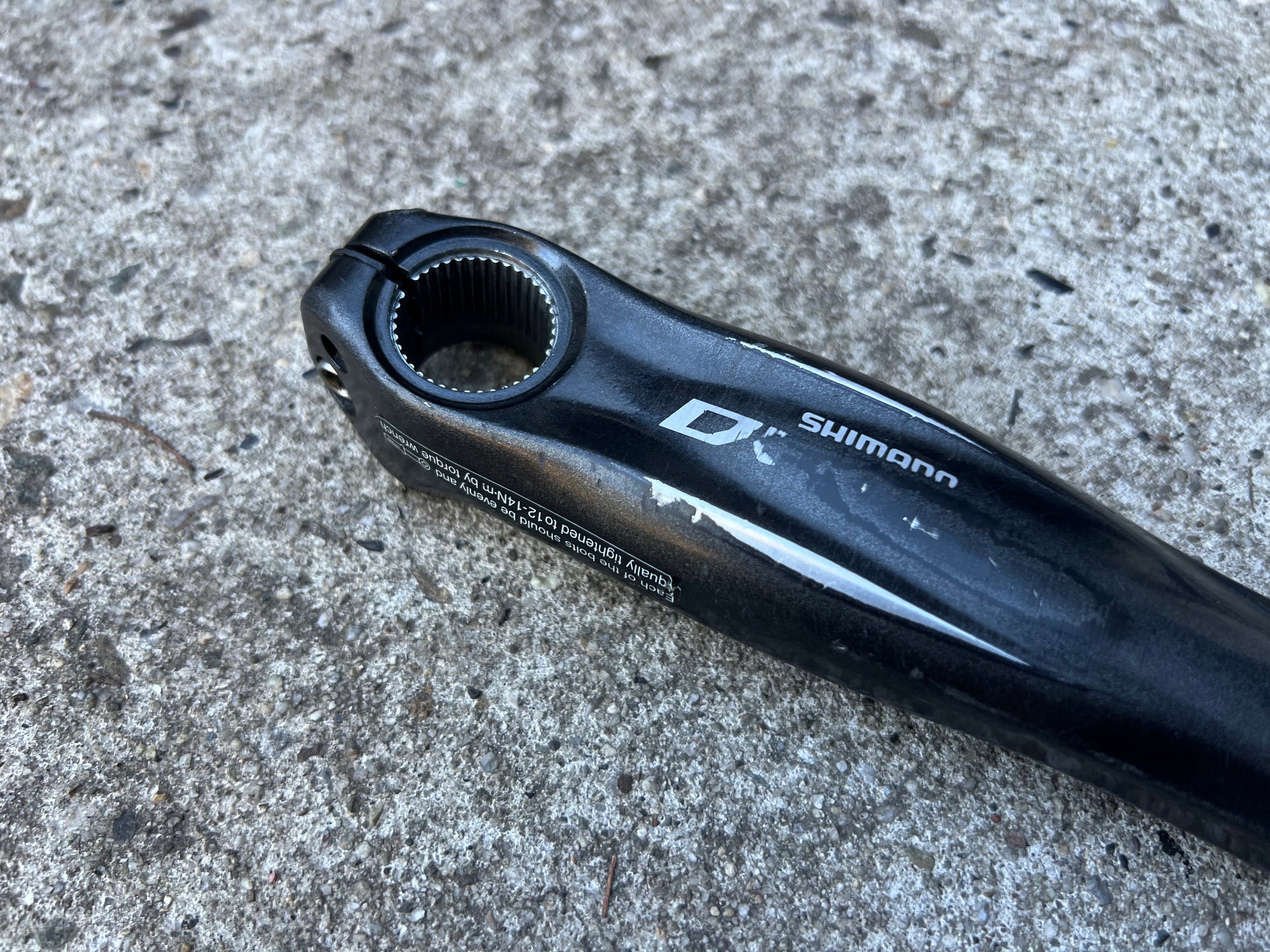 Shimano Deore FC-M590 175mm Non Drive Side Black 24mm MTB Crank Arm