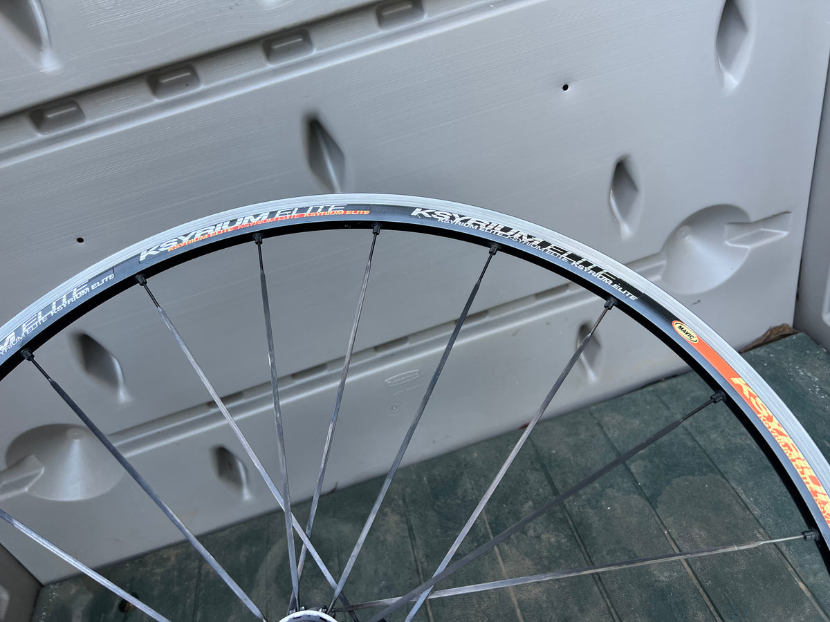 Mavic Ksyrium Elite 700c Clincher 8/9/10/11 Speed Shimano Black Road Wheelset Wheels