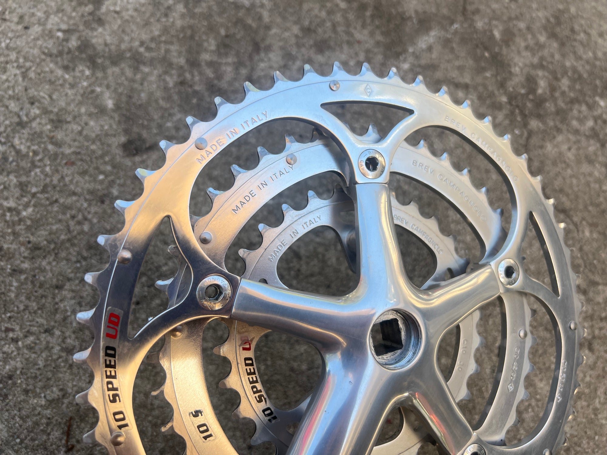 MINT Campagnolo Record 10 Speed Triple Crankset 170mm 53-42-30 Road Touring Bike