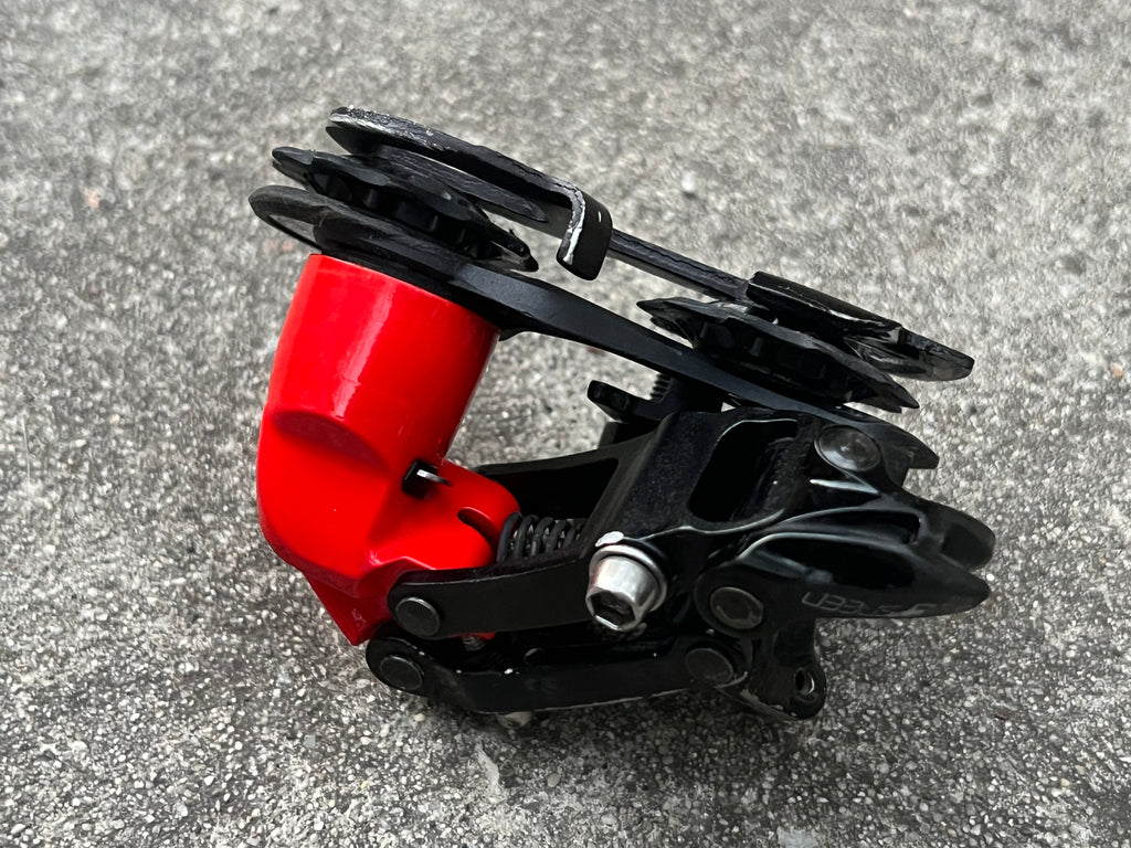 SRAM X9 10 Speed Exact Actuation Downhill MTB Short Cage Red Rear Derailleur