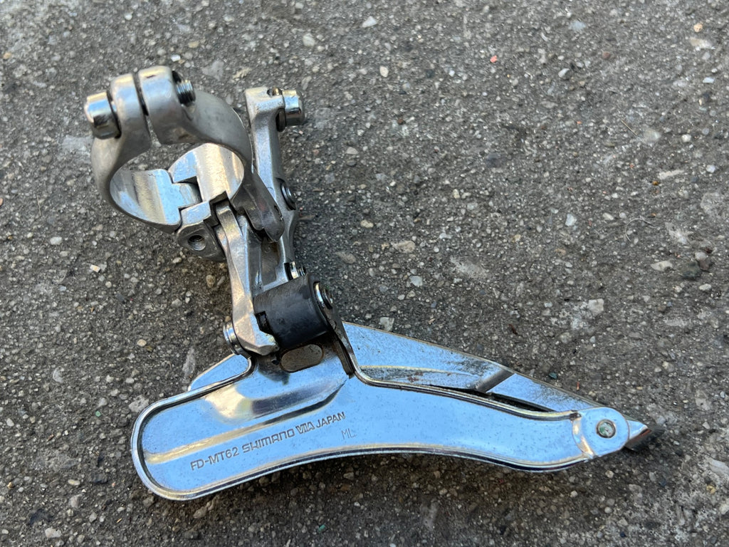 Shimano Deore FD-MT62 28.6mm Bottom Pull Front Derailleur Vintage MTB Triple  - Image 7