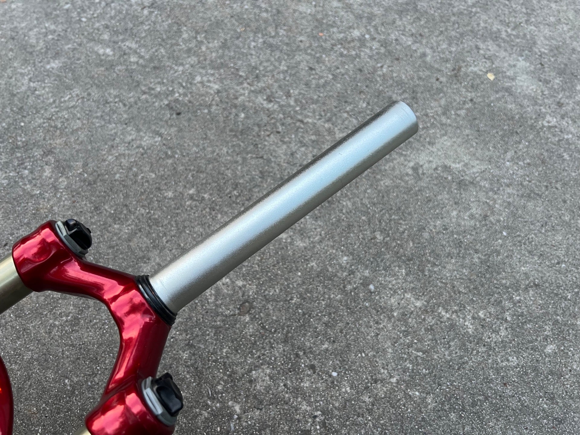 SERVICED RockShox Judy Race 80mm 1 1/8” Threadless Fork Red Vintage MTB Disc  - Image 13