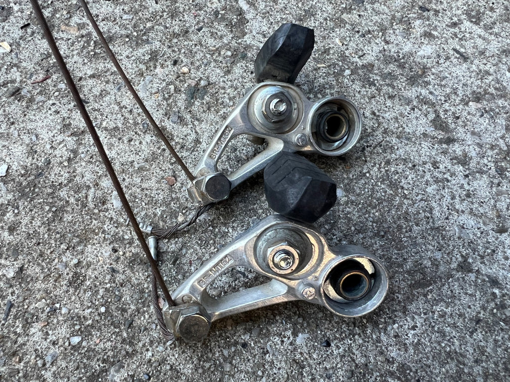 Used Shimano Deore BR-MT62 Brakes Brake Set Cantilver Vintage MTB Gravel Touring Gray-Bicycle Bin
