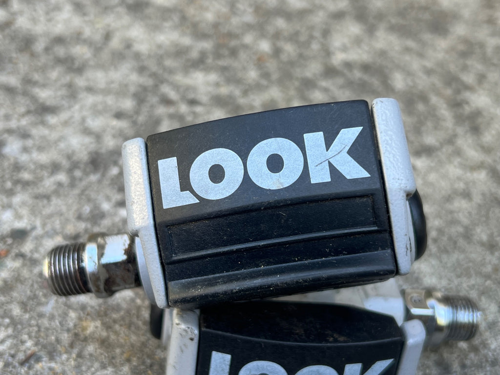 Look Carbon Clipless Pedals Gray Vintage Road Bike 9/16 Eroica Race - Image 7