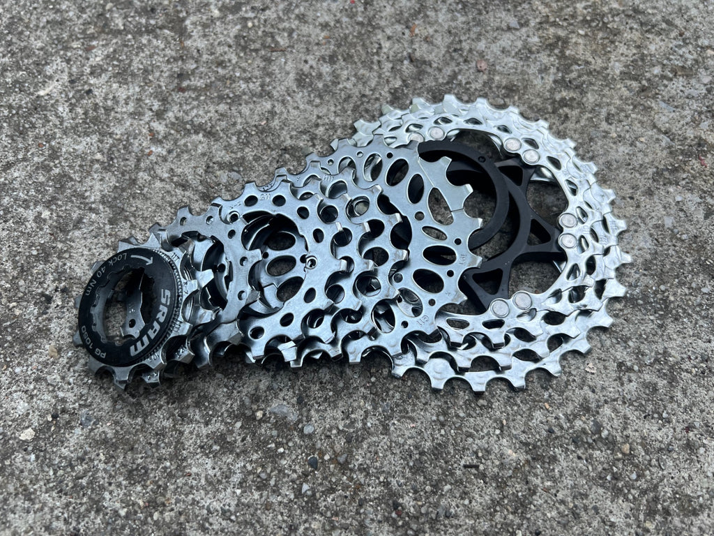 SRAM PG 1050 11-28 10 Speed Cassette Road Gravel Bike Chrome Commuter MTB XC CX  - Image 7