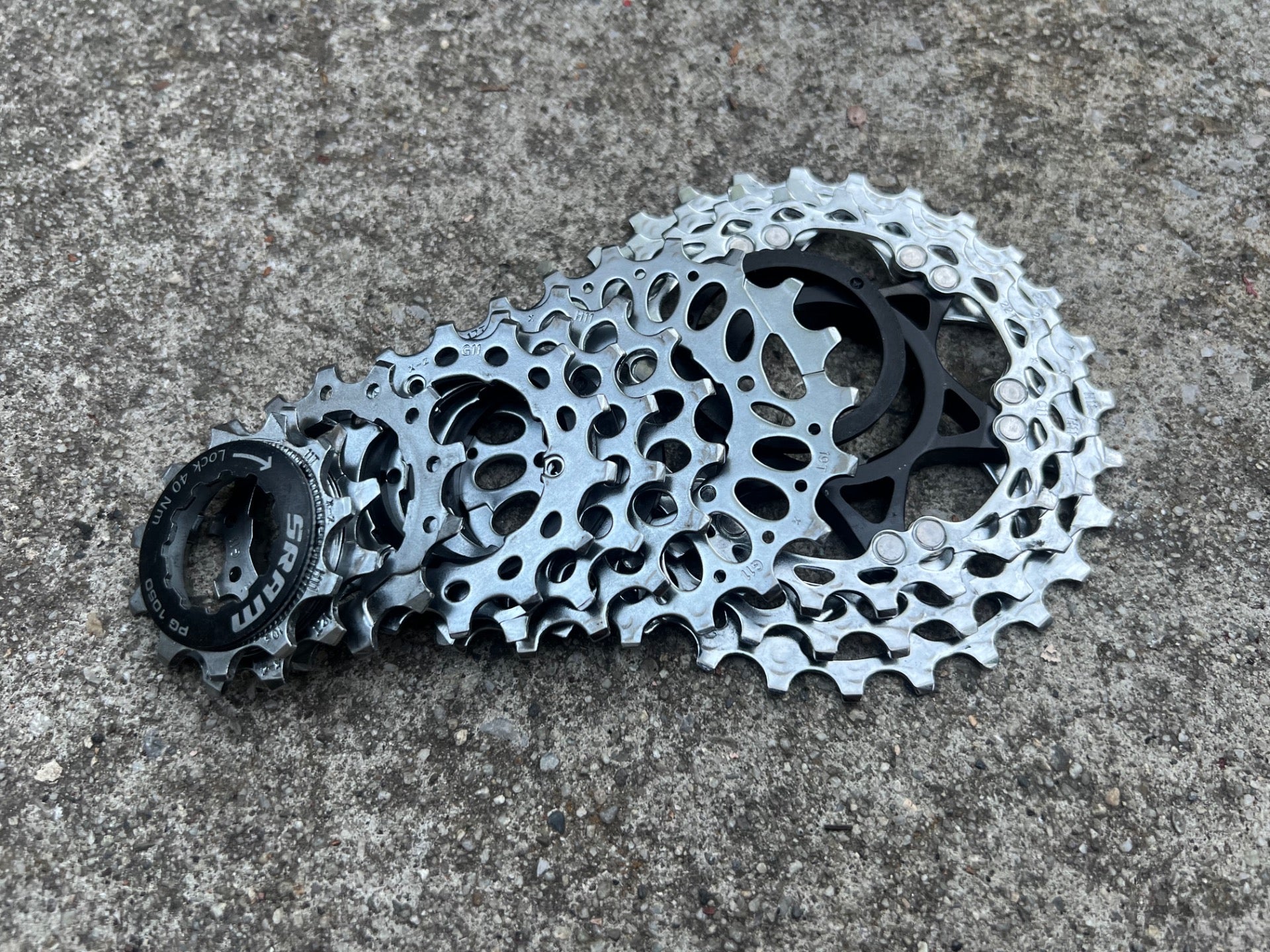 SRAM PG 1050 11-28 10 Speed Cassette Road Gravel Bike Chrome Commuter MTB XC CX  - Image 7