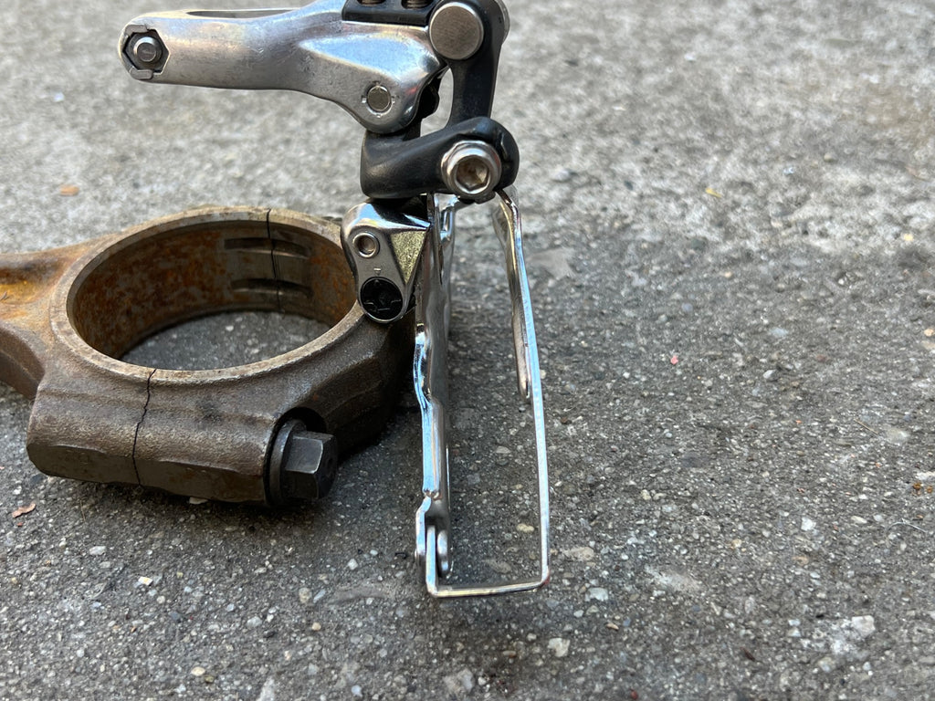 Used Shimano Deore XT FD-M737 31.8mm Top Pull Front Derailleur Triple 3x8 Vintage-Bicycle Bin