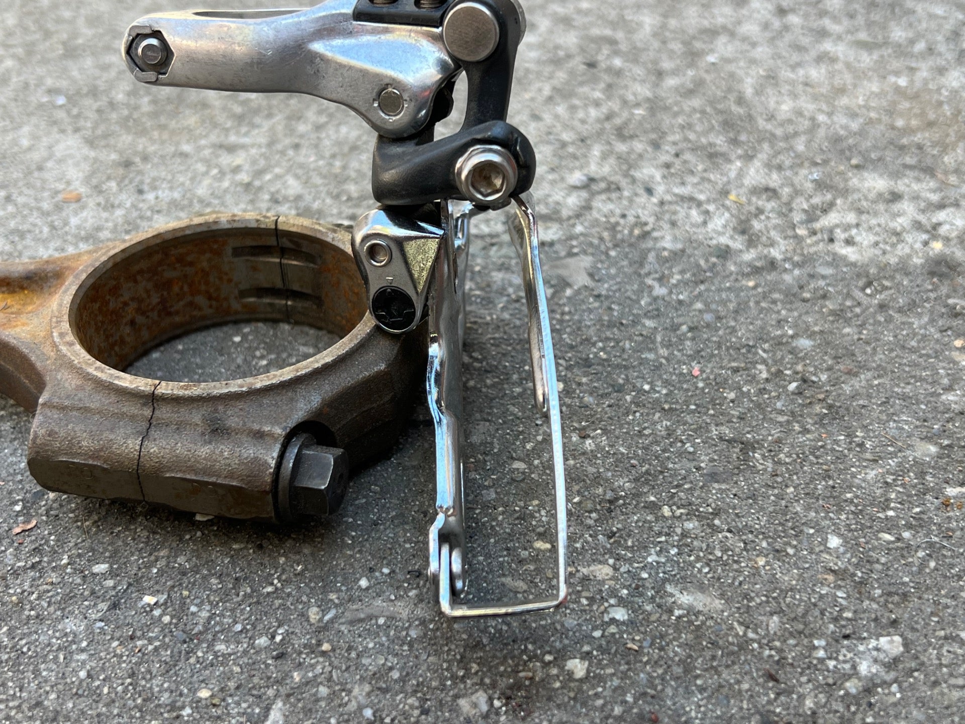 Shimano Deore XT FD-M737 31.8mm Top Pull Front Derailleur Triple 3x8 Vintage - Image 7