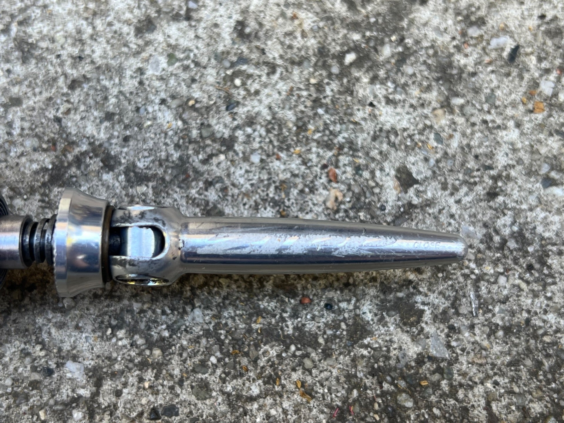 Zipp 18H Hole Front Hub & Quick Release 188 182 Style Silver Road Cycling Race  - Image 7