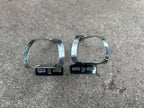 Used Christophe Toe Clips Size Medium Chrome Steel Vintage Road Bike Eroica Touring-Bicycle Bin
