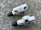 Used Time Atac Alium Pedals White Vintage MTB Retro Gravel Clipless Racing-Bicycle Bin