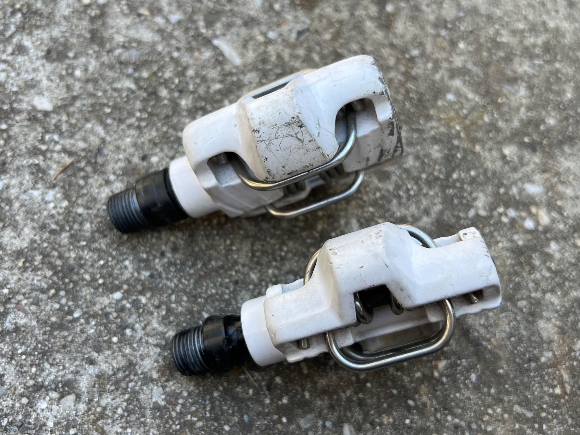 TIME ATAC Alium Pedals White Vintage MTB Retro Gravel Clipless Racing  - Image 7