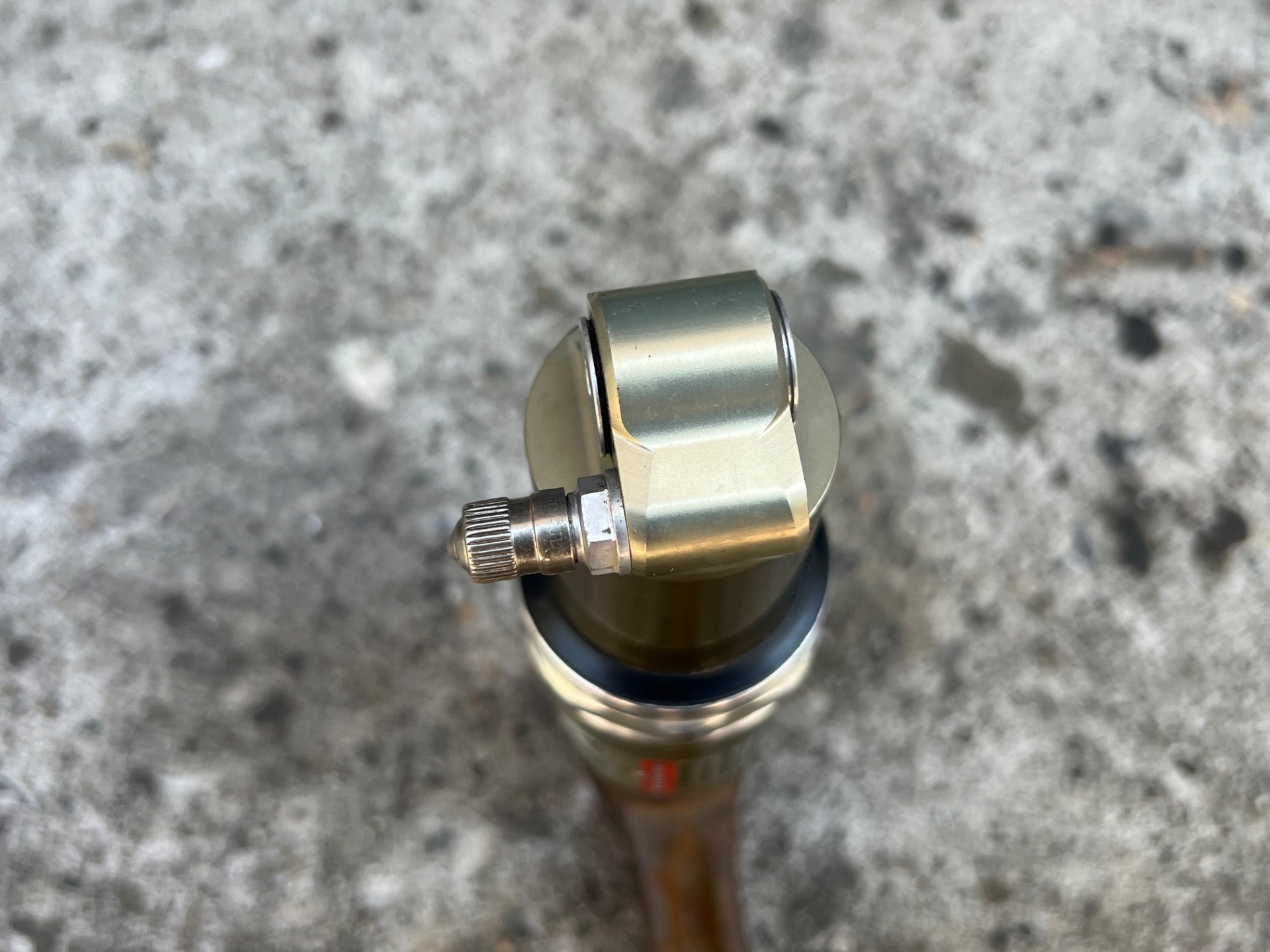 WORKING! FOX Alps 4 Rear Shock 5.5in Gold Silver Vintage MTB Suspension Mountain - Image 7