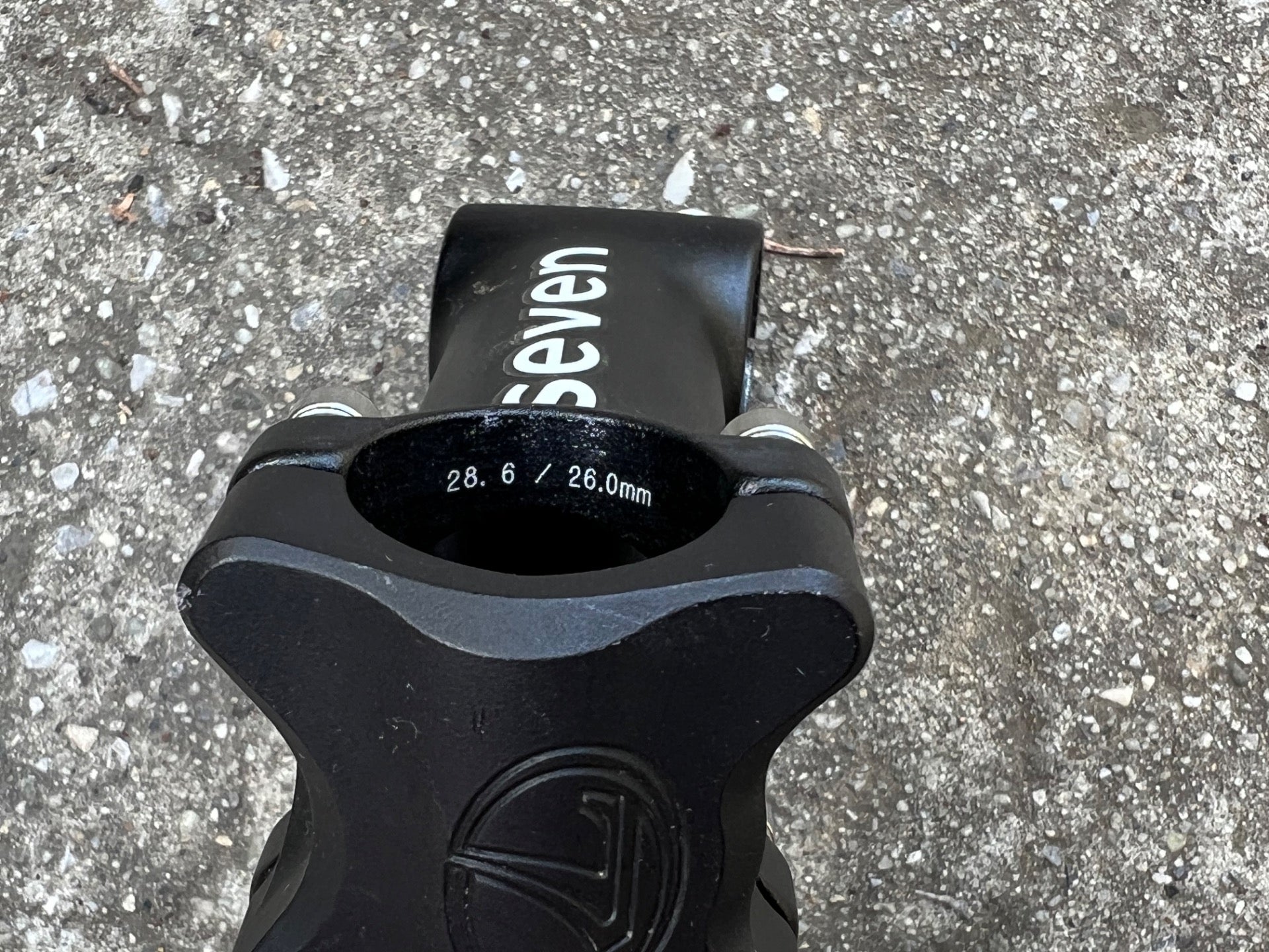 MINT Seven Cycles 110x26.0mm Stem -6 Deg Rise 1 1/8” Black Road Bike Aluminum  - Image 8