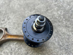 Used Origin 8 36H Hole Track Hub Front Black Bolt On Road BMX Bike High Flange-Bicycle Bin