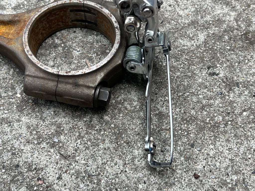 Campagnolo Daytona 10 Speed Braze On Bottom Pull Front Derailleur 2x10 Double  - Image 7