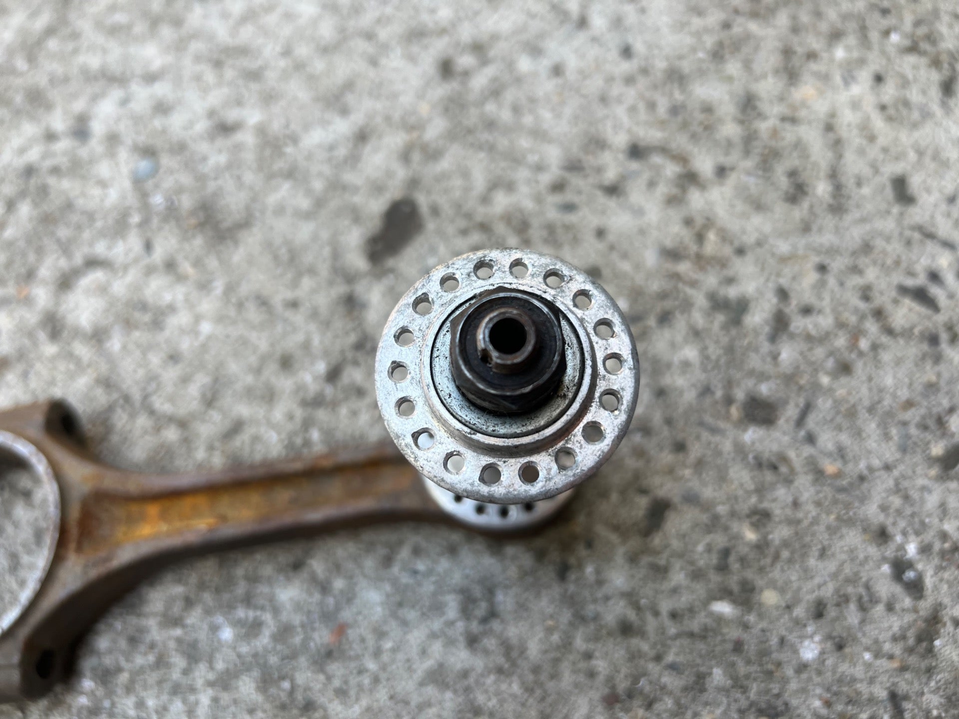 Maillard 36H Hole Front Hub 100mm Vintage Retro Road Bike Gray 89 Stamp - Image 7